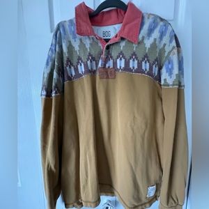 UO western 1/4 Button Pullover (XL)